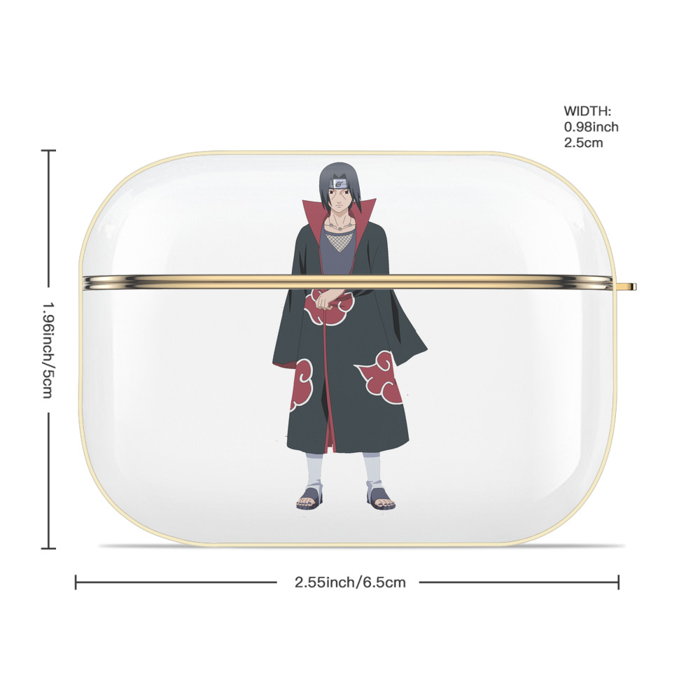 NARUTO -ナルト- うちは イタチ Uchiha Itachi 【AirPods Pro用】ハードシェル保護ケース｜耐衝撃・防指紋・カラビナ付き商品仕様
