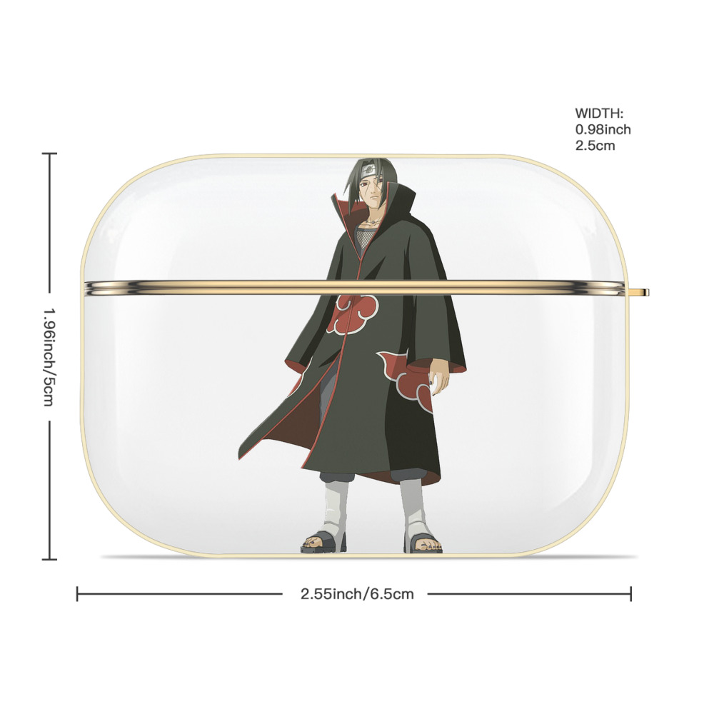 NARUTO -ナルト- うちは イタチ Uchiha Itachi 【AirPods Pro用】ハードシェル保護ケース｜耐衝撃・防指紋・カラビナ付き商品仕様