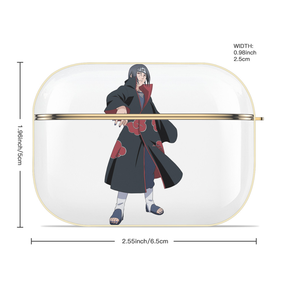 NARUTO -ナルト- うちは イタチ Uchiha Itachi 【AirPods Pro用】ハードシェル保護ケース｜耐衝撃・防指紋・カラビナ付き商品仕様
