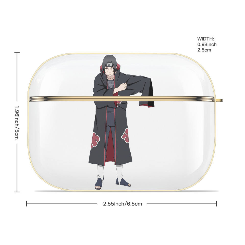 NARUTO -ナルト- うちは イタチ Uchiha Itachi 【AirPods Pro用】ハードシェル保護ケース｜耐衝撃・防指紋・カラビナ付き商品仕様