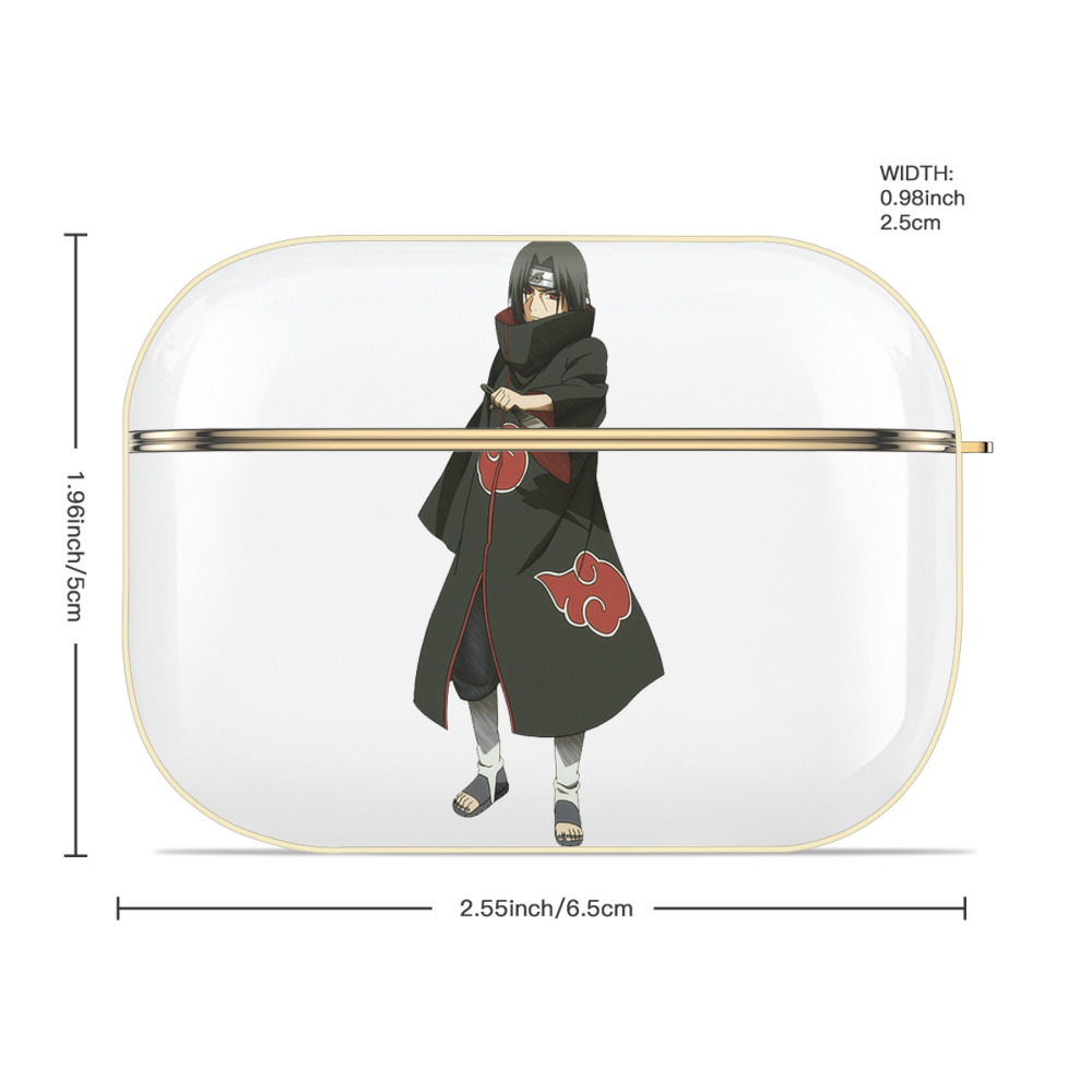 NARUTO -ナルト- うちは イタチ Uchiha Itachi 【AirPods Pro用】ハードシェル保護ケース｜耐衝撃・防指紋・カラビナ付き商品仕様
