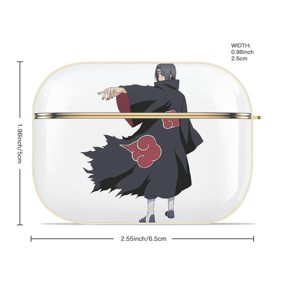 NARUTO -ナルト- うちは イタチ Uchiha Itachi 【AirPods Pro用】ハードシェル保護ケース｜耐衝撃・防指紋・カラビナ付き商品仕様
