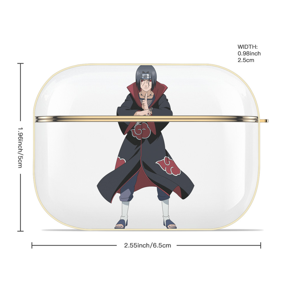 NARUTO -ナルト- うちは イタチ Uchiha Itachi 【AirPods Pro用】ハードシェル保護ケース｜耐衝撃・防指紋・カラビナ付き商品仕様