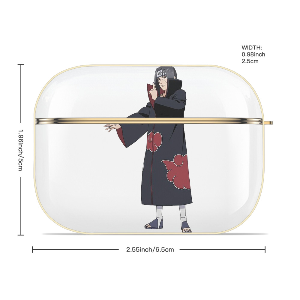 NARUTO -ナルト- うちは イタチ Uchiha Itachi 【AirPods Pro用】ハードシェル保護ケース｜耐衝撃・防指紋・カラビナ付き商品仕様