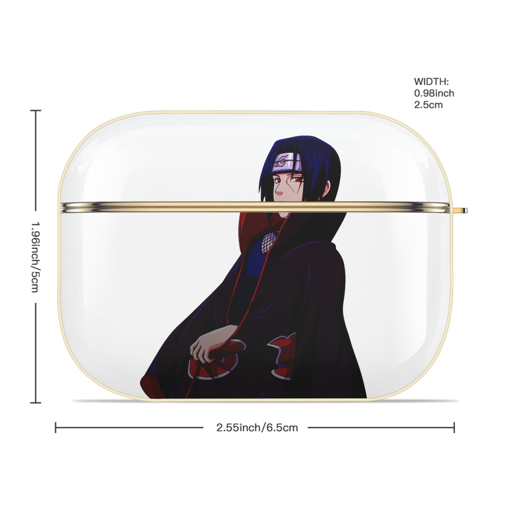 NARUTO -ナルト- うちは イタチ Uchiha Itachi 【AirPods Pro用】ハードシェル保護ケース｜耐衝撃・防指紋・カラビナ付き商品仕様