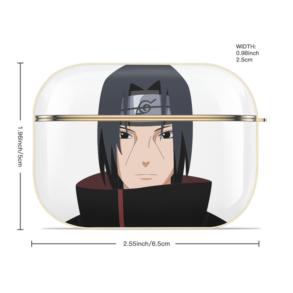NARUTO -ナルト- うちは イタチ Uchiha Itachi 【AirPods Pro用】ハードシェル保護ケース｜耐衝撃・防指紋・カラビナ付き商品仕様