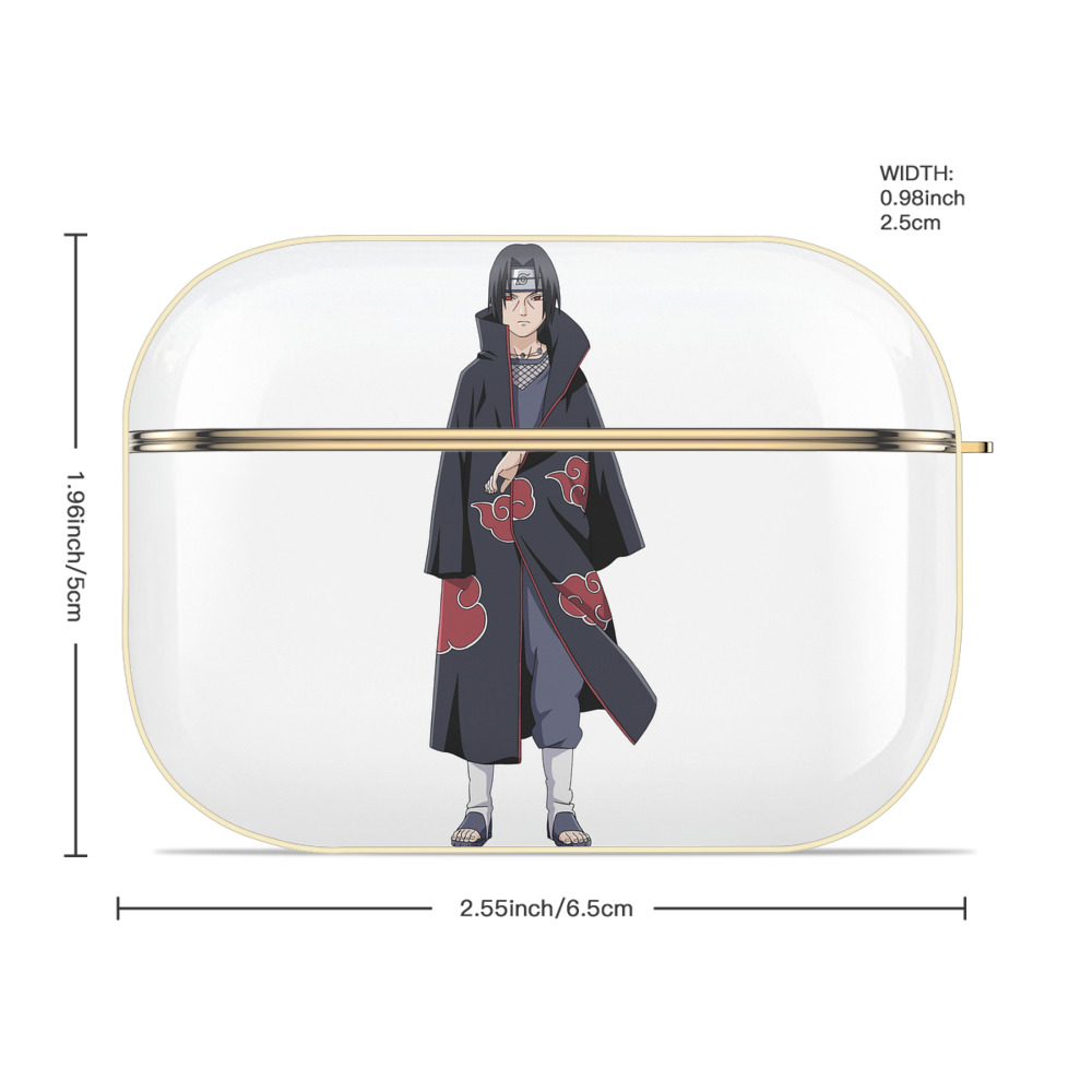 NARUTO -ナルト- うちは イタチ Uchiha Itachi 【AirPods Pro用】ハードシェル保護ケース｜耐衝撃・防指紋・カラビナ付き商品仕様