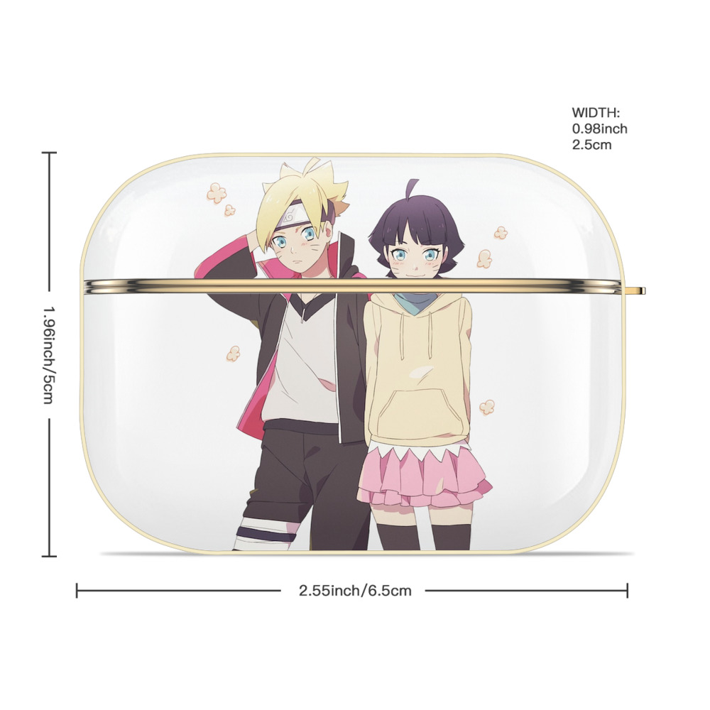 NARUTO -ナルト- うずまき ボルト Uzumaki Boruto 【AirPods Pro用】ハードシェル保護ケース｜耐衝撃・防指紋・カラビナ付き商品仕様