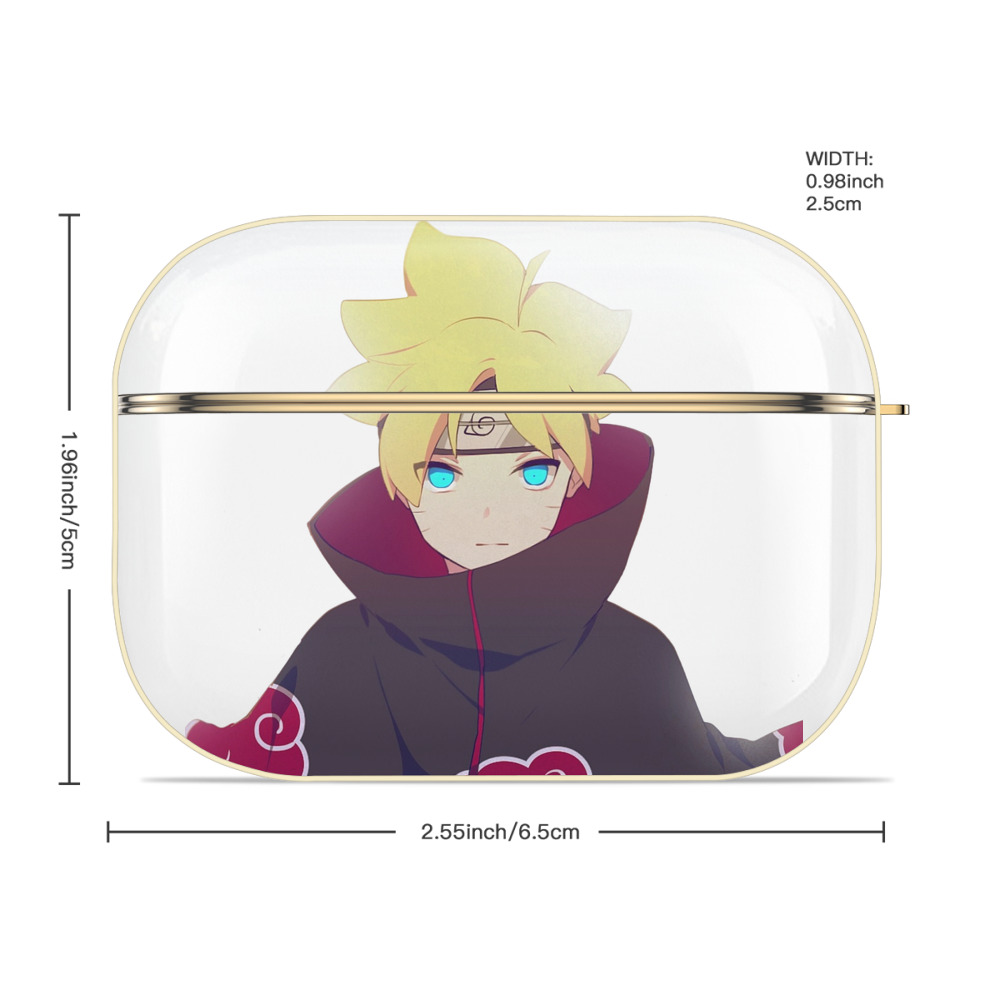 NARUTO -ナルト- うずまき ボルト Uzumaki Boruto 【AirPods Pro用】ハードシェル保護ケース｜耐衝撃・防指紋・カラビナ付き商品仕様