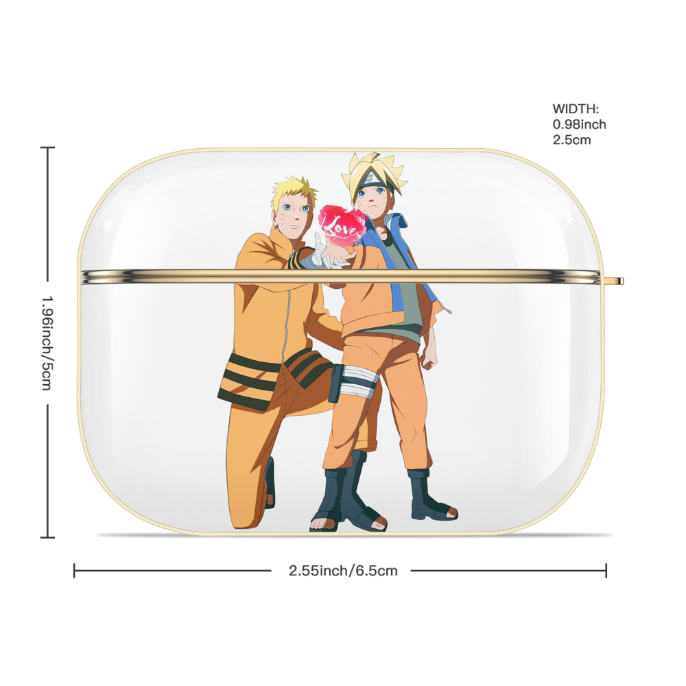 NARUTO -ナルト- うずまき ボルト Uzumaki Boruto 【AirPods Pro用】ハードシェル保護ケース｜耐衝撃・防指紋・カラビナ付き商品仕様