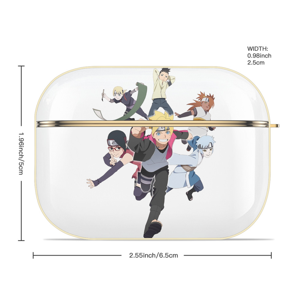 NARUTO -ナルト- うずまき ボルト Uzumaki Boruto 【AirPods Pro用】ハードシェル保護ケース｜耐衝撃・防指紋・カラビナ付き商品仕様