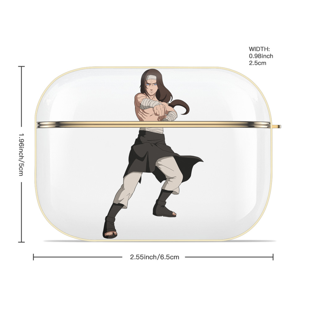NARUTO -ナルト- 日向ネジ Hyūga Neji 【AirPods Pro用】ハードシェル保護ケース｜耐衝撃・防指紋・カラビナ付き商品仕様