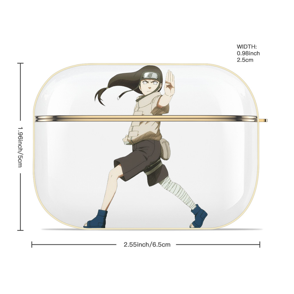 NARUTO -ナルト- 日向ネジ Hyūga Neji 【AirPods Pro用】ハードシェル保護ケース｜耐衝撃・防指紋・カラビナ付き商品仕様