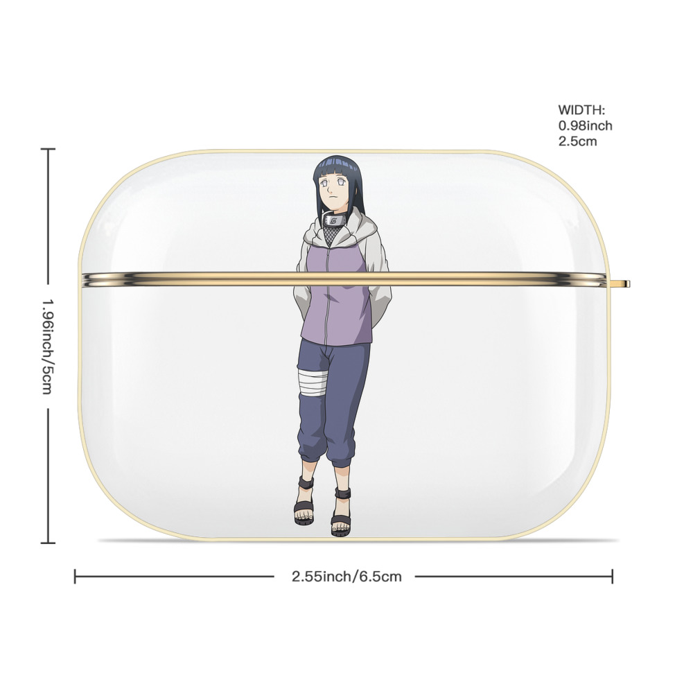 NARUTO -ナルト- 日向ヒナタ Hyūga Hinata 【AirPods Pro用】ハードシェル保護ケース｜耐衝撃・防指紋・カラビナ付き商品仕様