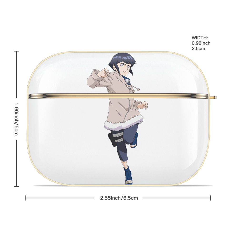 NARUTO -ナルト- 日向ヒナタ Hyūga Hinata 【AirPods Pro用】ハードシェル保護ケース｜耐衝撃・防指紋・カラビナ付き商品仕様