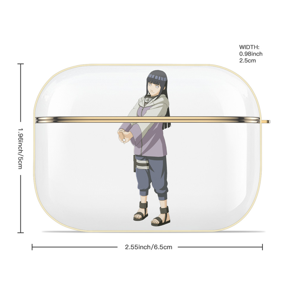 NARUTO -ナルト- 日向ヒナタ Hyūga Hinata 【AirPods Pro用】ハードシェル保護ケース｜耐衝撃・防指紋・カラビナ付き商品仕様
