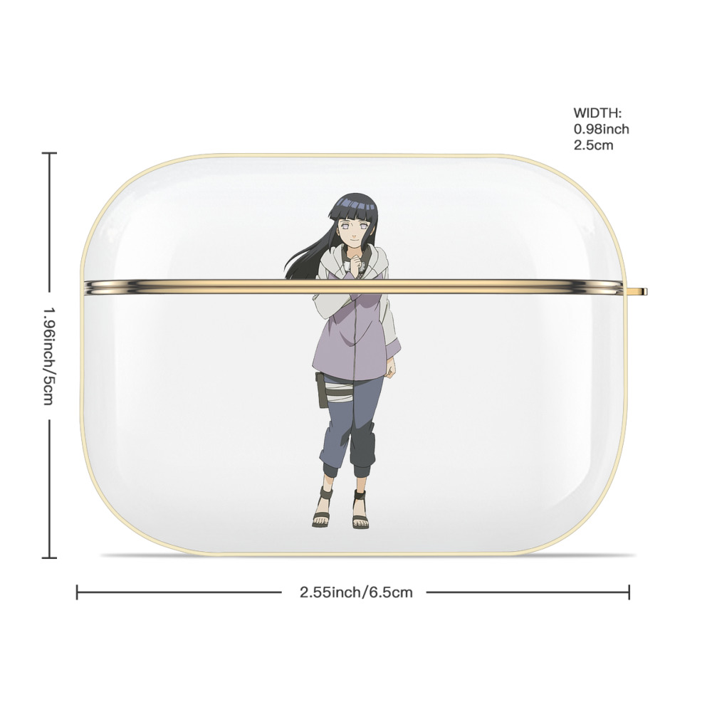 NARUTO -ナルト- 日向ヒナタ Hyūga Hinata 【AirPods Pro用】ハードシェル保護ケース｜耐衝撃・防指紋・カラビナ付き商品仕様