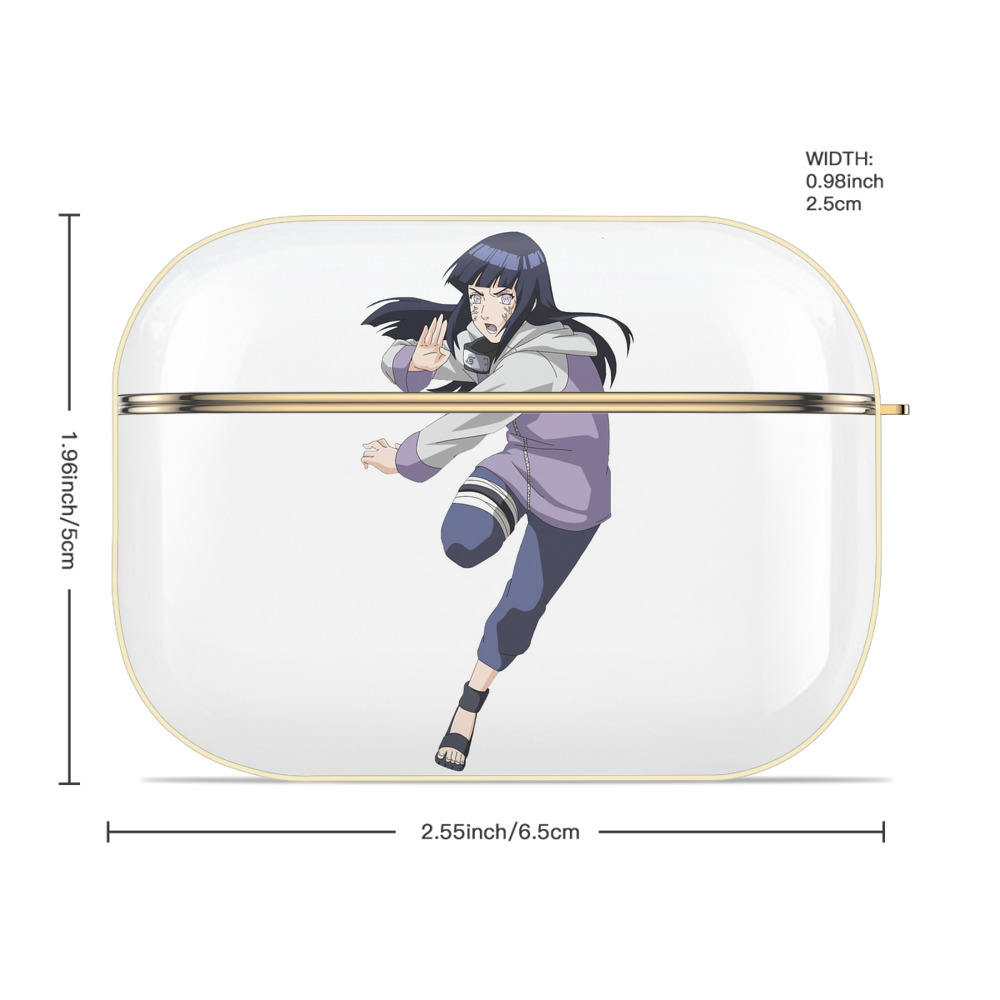 NARUTO -ナルト- 日向ヒナタ Hyūga Hinata 【AirPods Pro用】ハードシェル保護ケース｜耐衝撃・防指紋・カラビナ付き商品仕様