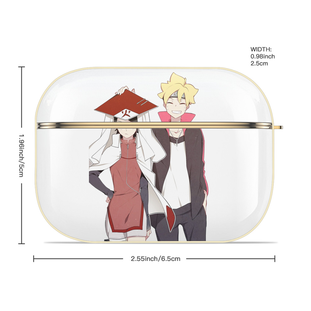 NARUTO -ナルト- うちは サラダ Uchiha Sarada 【AirPods Pro用】ハードシェル保護ケース｜耐衝撃・防指紋・カラビナ付き商品仕様