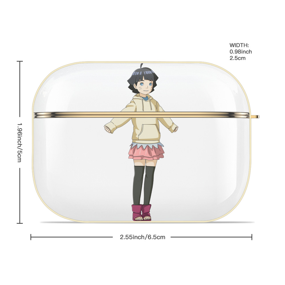 NARUTO -ナルト- うずまき ヒマワリ Uzumaki Himawari 【AirPods Pro用】ハードシェル保護ケース｜耐衝撃・防指紋・カラビナ付き商品仕様