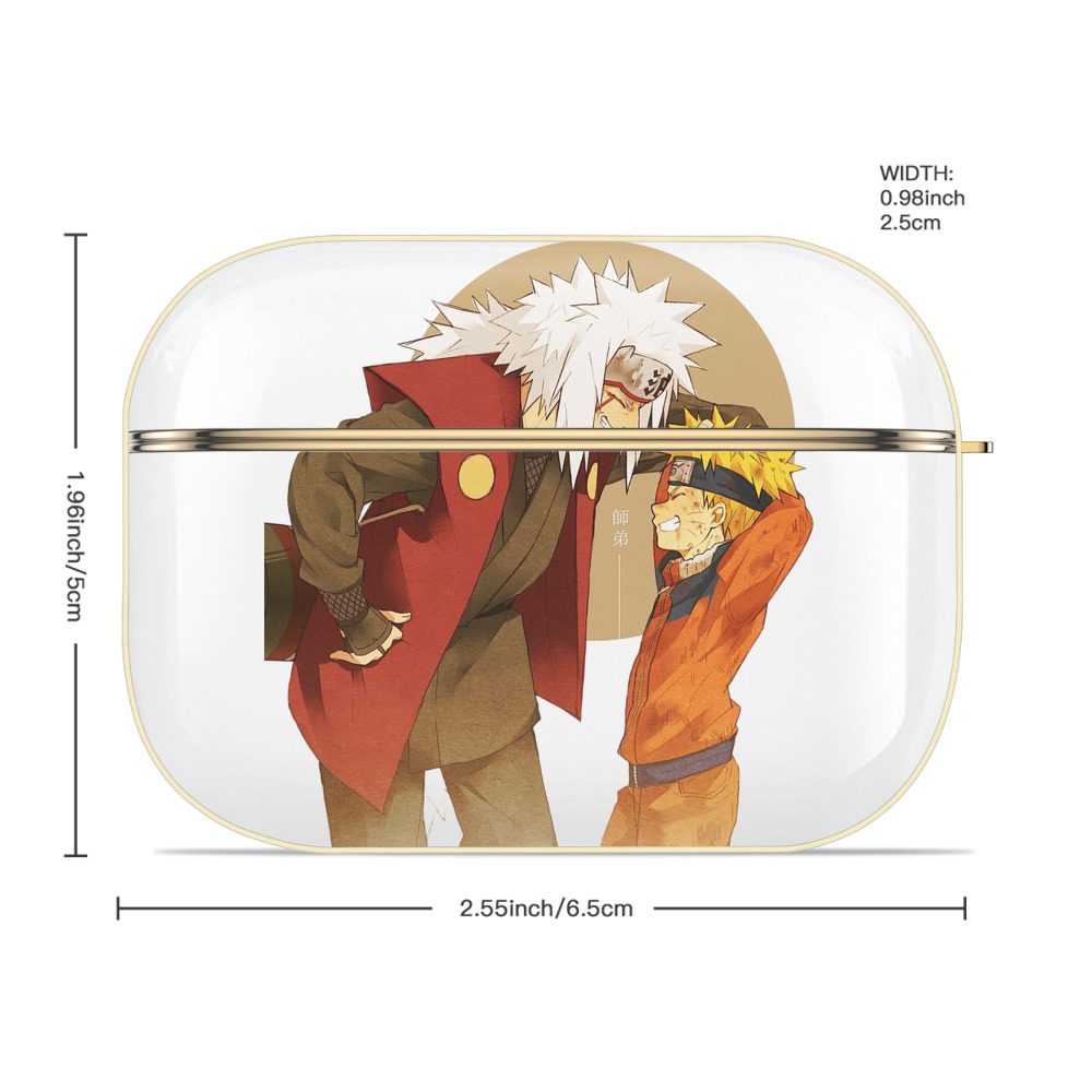 NARUTO -ナルト- 自来也（じらいや） Jiraiya 【AirPods Pro用】ハードシェル保護ケース｜耐衝撃・防指紋・カラビナ付き商品仕様