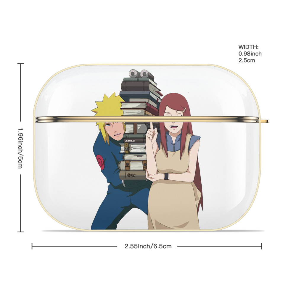 NARUTO -ナルト- 波風 ミナト Namikaze Minato 【AirPods Pro用】ハードシェル保護ケース｜耐衝撃・防指紋・カラビナ付き商品仕様