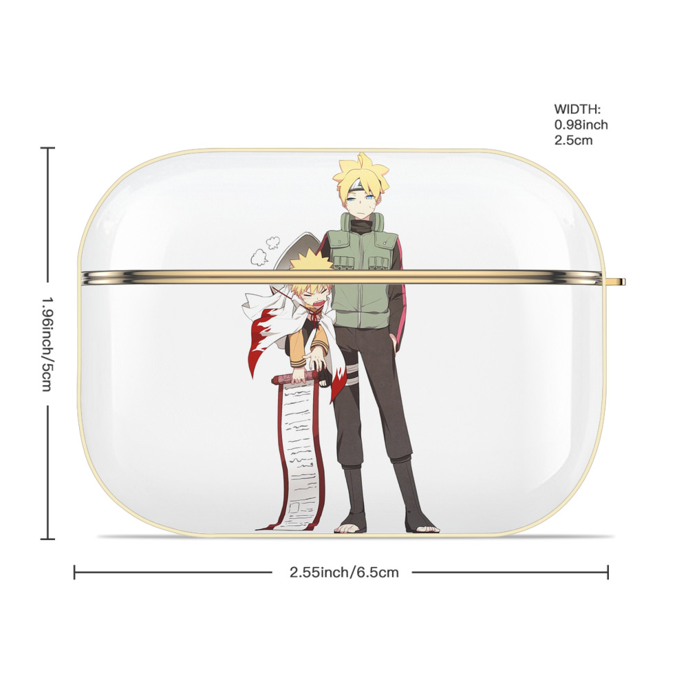 NARUTO -ナルト- 波風 ミナト Namikaze Minato 【AirPods Pro用】ハードシェル保護ケース｜耐衝撃・防指紋・カラビナ付き商品仕様