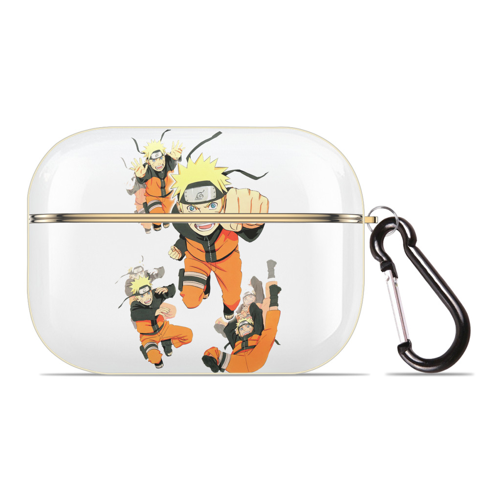 （画像用） NARUTO -ナルト- うずまき ナルト Uzumaki Naruto 【AirPods Pro用】ハードシェル保護ケース｜耐衝撃・防指紋・カラビナ付き商品仕様