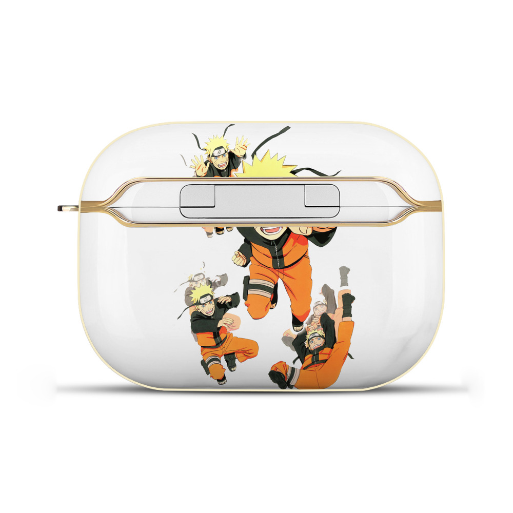 （画像用） NARUTO -ナルト- うずまき ナルト Uzumaki Naruto 【AirPods Pro用】ハードシェル保護ケース｜耐衝撃・防指紋・カラビナ付き商品仕様