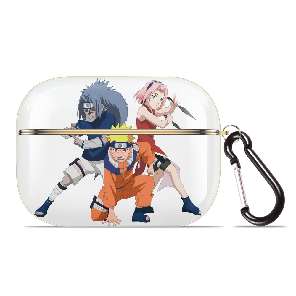 （画像用） NARUTO -ナルト- うずまき ナルト Uzumaki Naruto 【AirPods Pro用】ハードシェル保護ケース｜耐衝撃・防指紋・カラビナ付き商品仕様