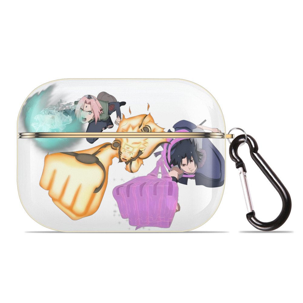 （画像用） NARUTO -ナルト- うずまき ナルト Uzumaki Naruto 【AirPods Pro用】ハードシェル保護ケース｜耐衝撃・防指紋・カラビナ付き商品仕様