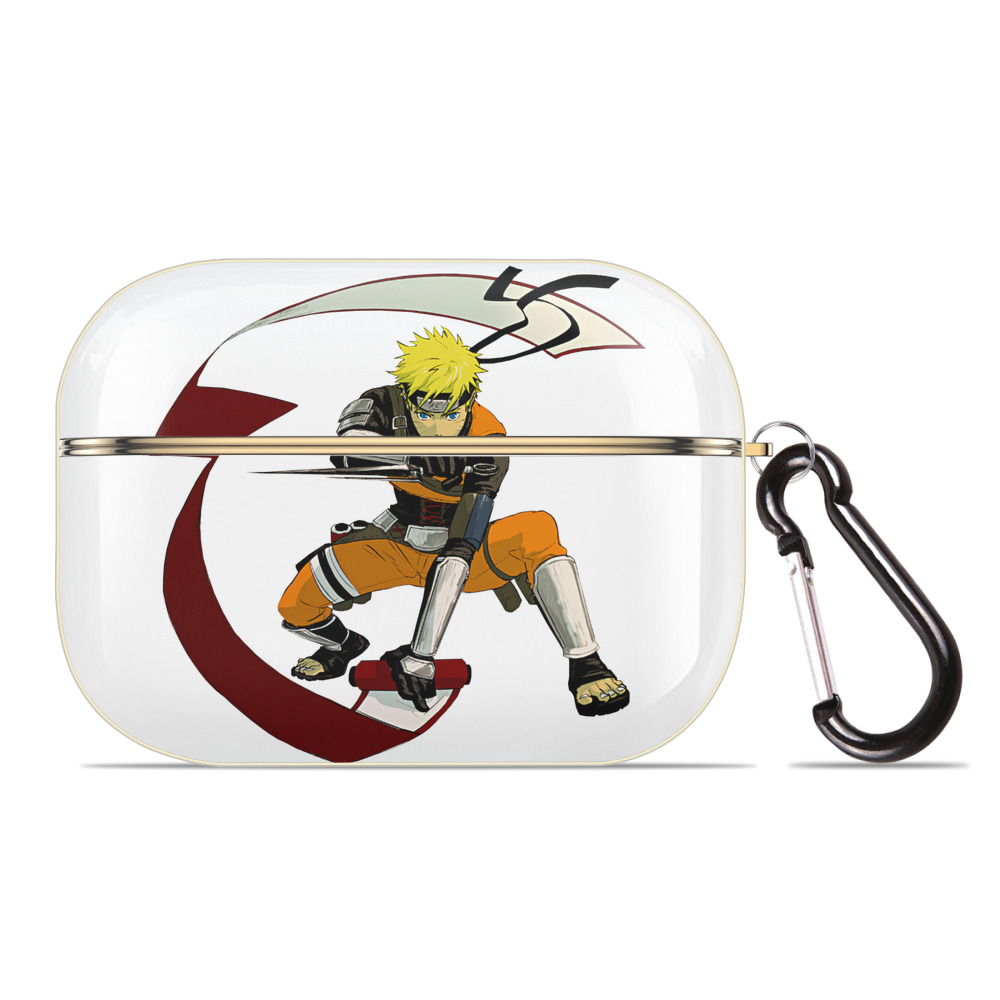 （画像用） NARUTO -ナルト- うずまき ナルト Uzumaki Naruto 【AirPods Pro用】ハードシェル保護ケース｜耐衝撃・防指紋・カラビナ付き商品仕様