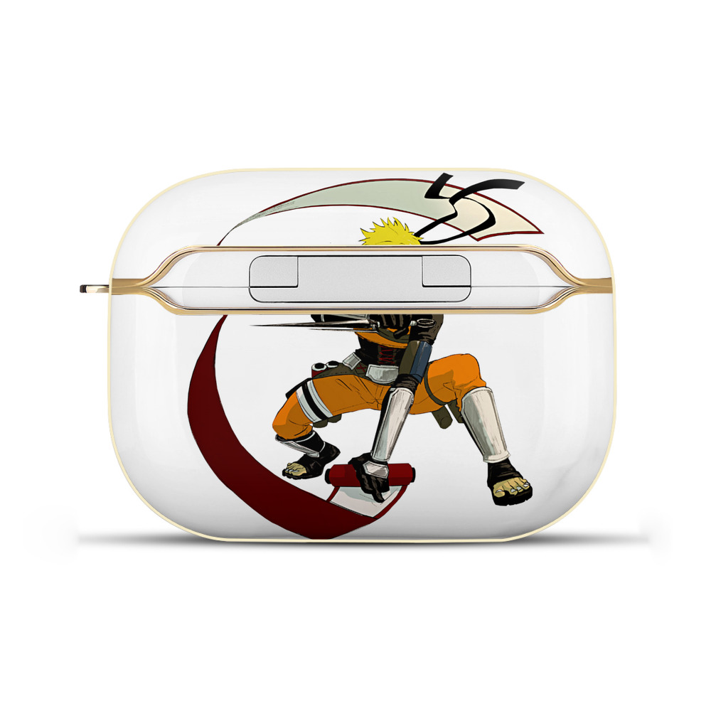 （画像用） NARUTO -ナルト- うずまき ナルト Uzumaki Naruto 【AirPods Pro用】ハードシェル保護ケース｜耐衝撃・防指紋・カラビナ付き商品仕様