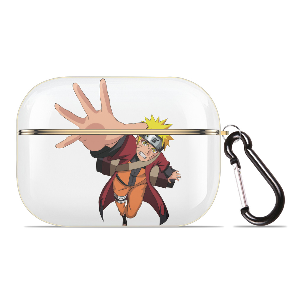 （画像用） NARUTO -ナルト- うずまき ナルト Uzumaki Naruto 【AirPods Pro用】ハードシェル保護ケース｜耐衝撃・防指紋・カラビナ付き商品仕様