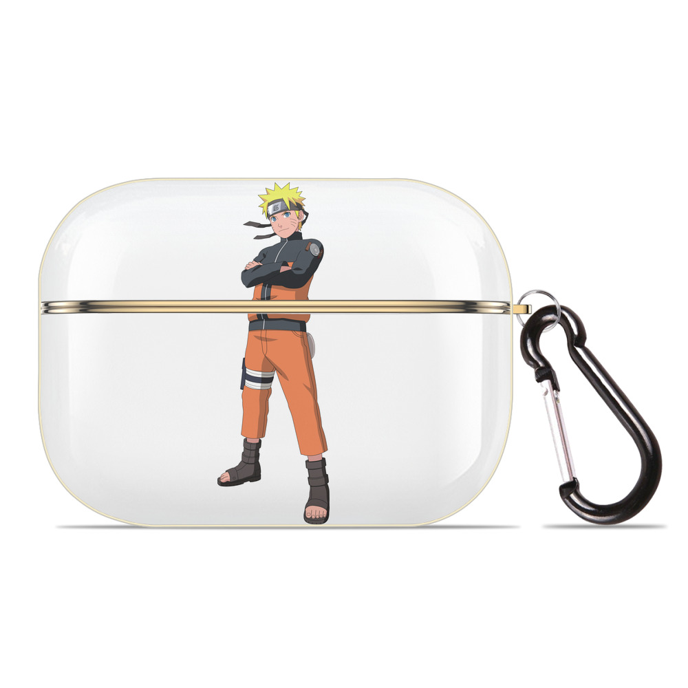（画像用） NARUTO -ナルト- うずまき ナルト Uzumaki Naruto 【AirPods Pro用】ハードシェル保護ケース｜耐衝撃・防指紋・カラビナ付き商品仕様