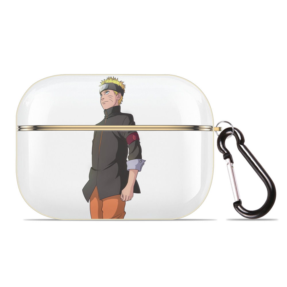 （画像用） NARUTO -ナルト- うずまき ナルト Uzumaki Naruto 【AirPods Pro用】ハードシェル保護ケース｜耐衝撃・防指紋・カラビナ付き商品仕様