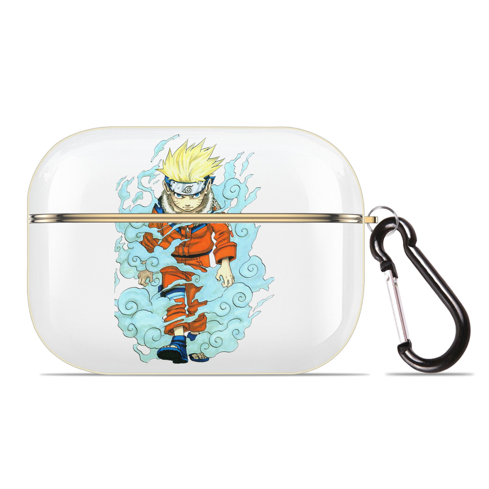 （画像用） NARUTO -ナルト- うずまき ナルト Uzumaki Naruto 【AirPods Pro用】ハードシェル保護ケース｜耐衝撃・防指紋・カラビナ付き商品仕様