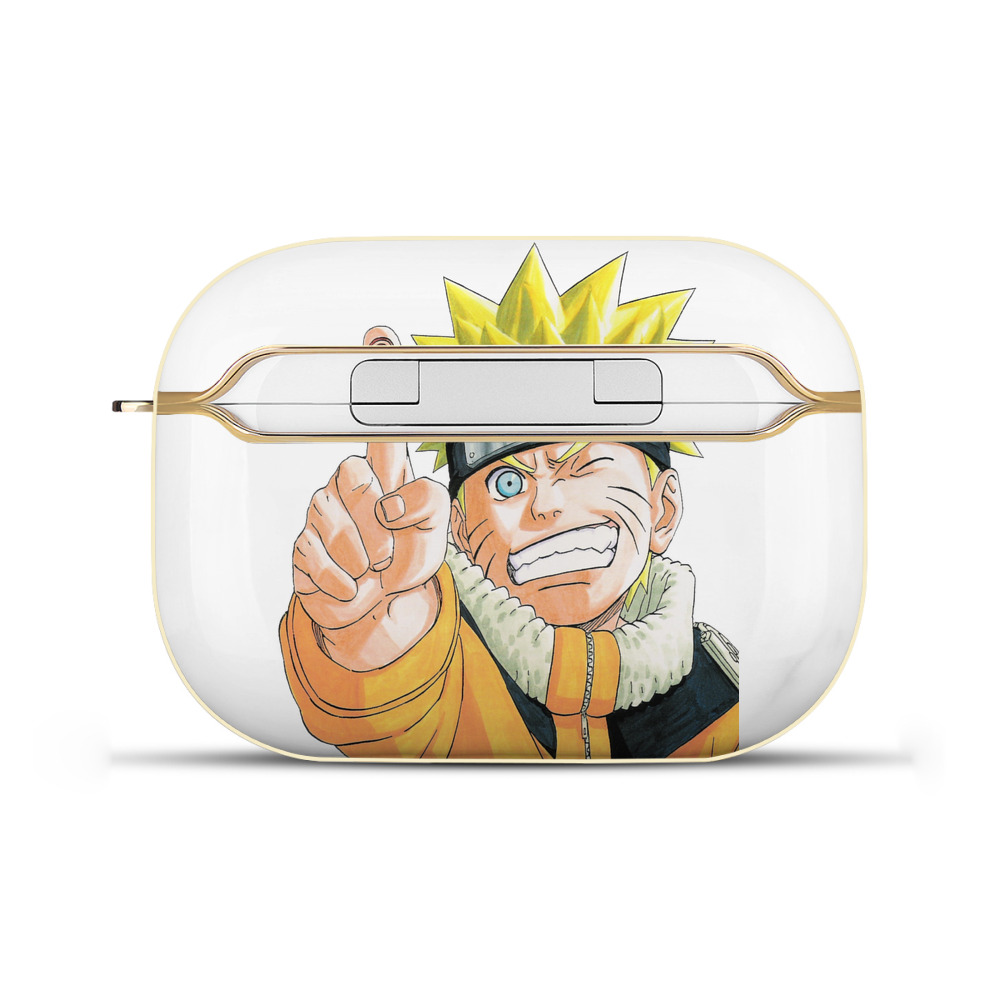 （画像用） NARUTO -ナルト- うずまき ナルト Uzumaki Naruto 【AirPods Pro用】ハードシェル保護ケース｜耐衝撃・防指紋・カラビナ付き商品仕様