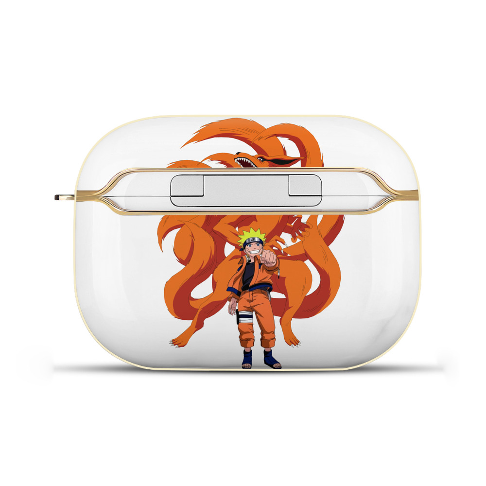 （画像用） NARUTO -ナルト- うずまき ナルト Uzumaki Naruto 【AirPods Pro用】ハードシェル保護ケース｜耐衝撃・防指紋・カラビナ付き商品仕様