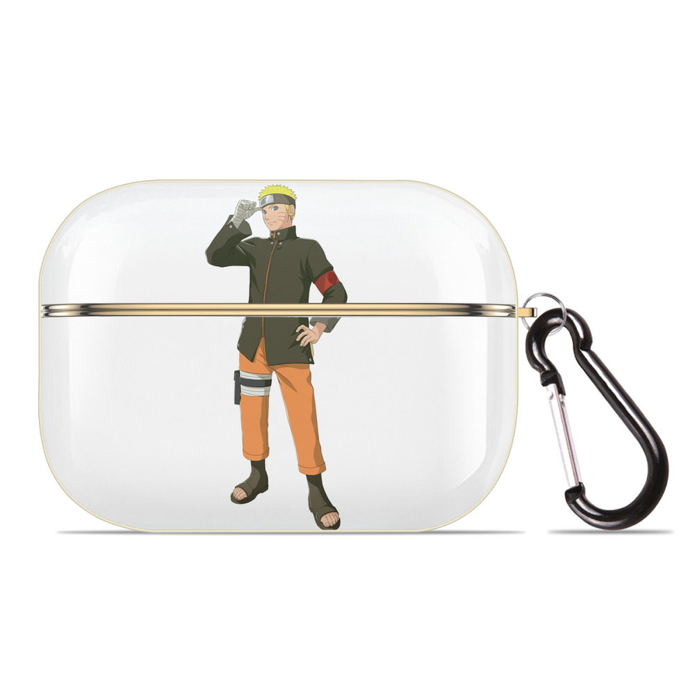 （画像用） NARUTO -ナルト- うずまき ナルト Uzumaki Naruto 【AirPods Pro用】ハードシェル保護ケース｜耐衝撃・防指紋・カラビナ付き商品仕様