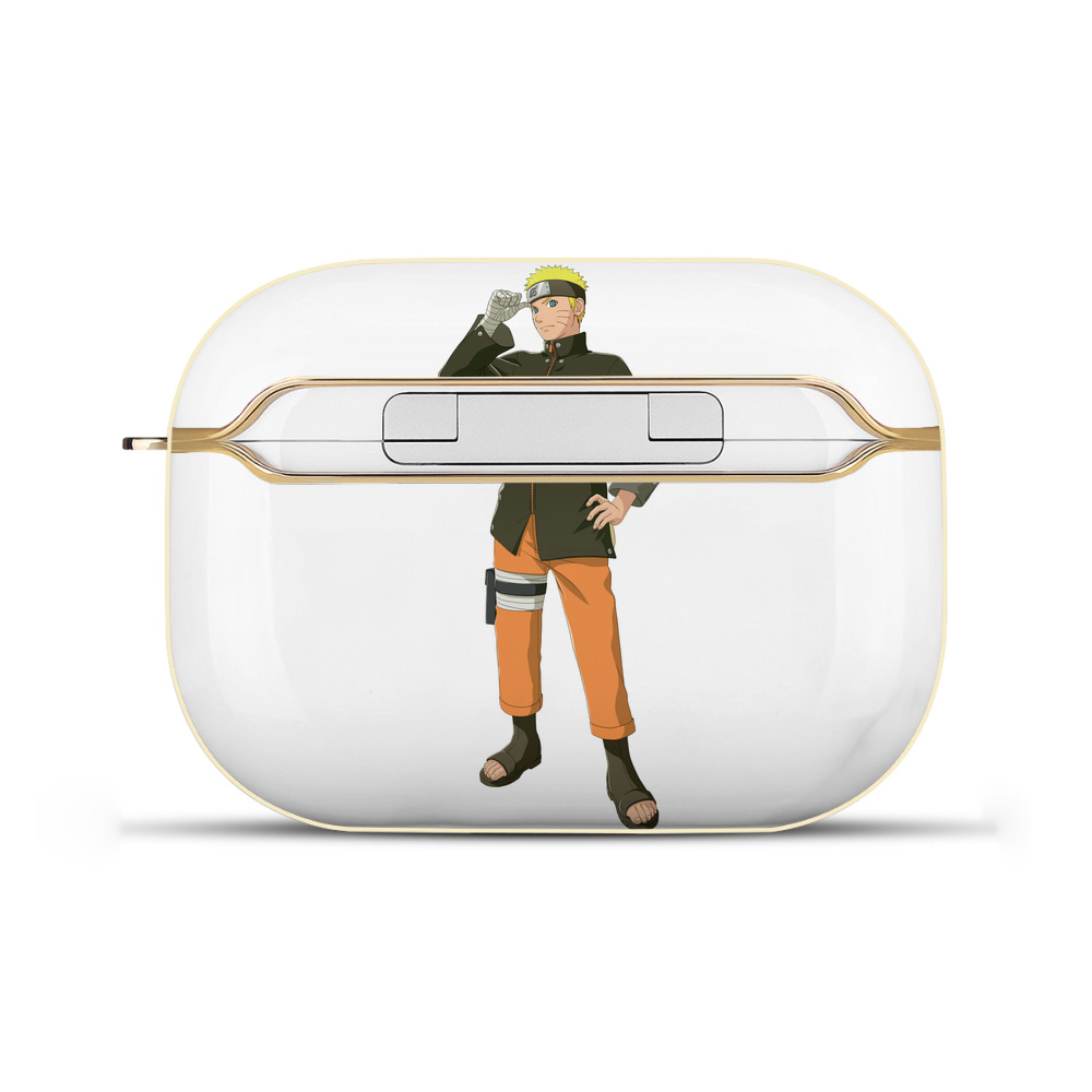 （画像用） NARUTO -ナルト- うずまき ナルト Uzumaki Naruto 【AirPods Pro用】ハードシェル保護ケース｜耐衝撃・防指紋・カラビナ付き商品仕様