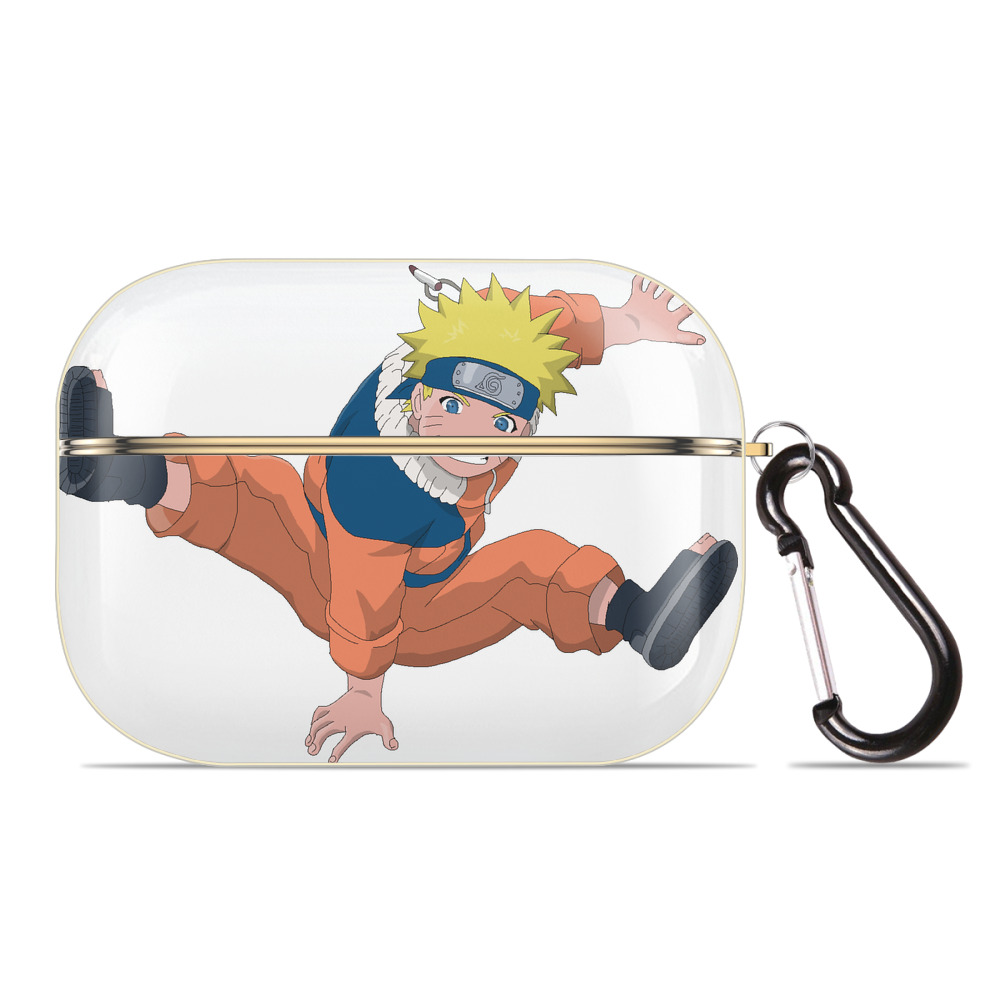 （画像用） NARUTO -ナルト- うずまき ナルト Uzumaki Naruto 【AirPods Pro用】ハードシェル保護ケース｜耐衝撃・防指紋・カラビナ付き商品仕様