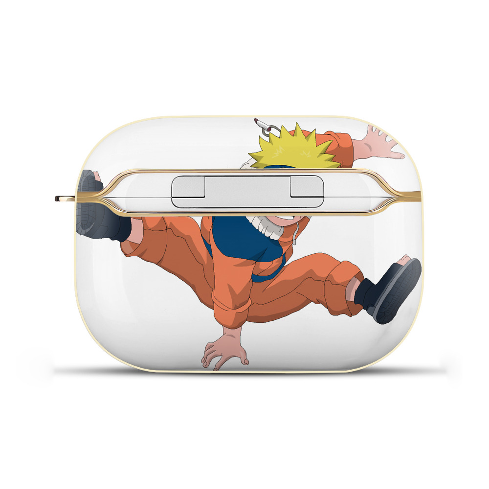 （画像用） NARUTO -ナルト- うずまき ナルト Uzumaki Naruto 【AirPods Pro用】ハードシェル保護ケース｜耐衝撃・防指紋・カラビナ付き商品仕様