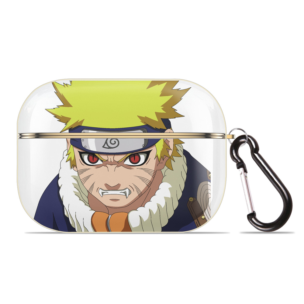 （画像用） NARUTO -ナルト- うずまき ナルト Uzumaki Naruto 【AirPods Pro用】ハードシェル保護ケース｜耐衝撃・防指紋・カラビナ付き商品仕様