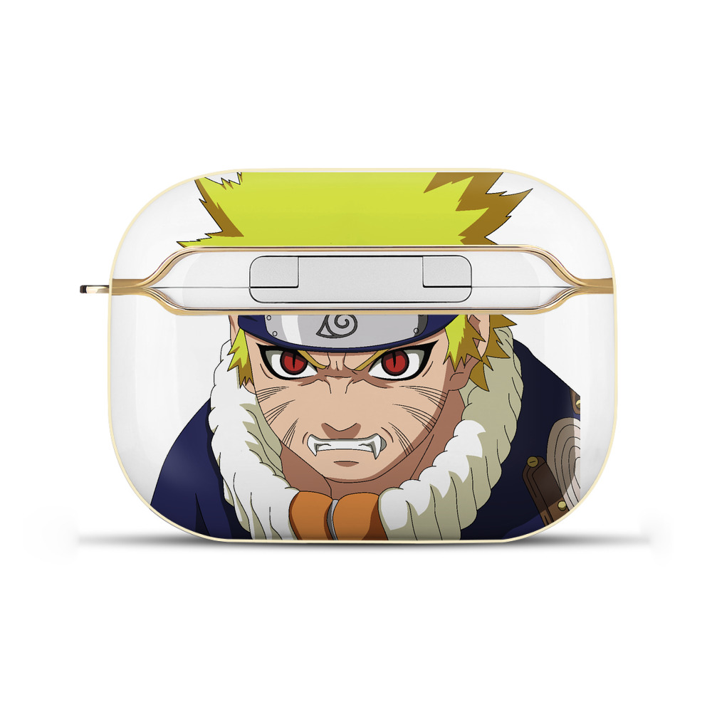 （画像用） NARUTO -ナルト- うずまき ナルト Uzumaki Naruto 【AirPods Pro用】ハードシェル保護ケース｜耐衝撃・防指紋・カラビナ付き商品仕様