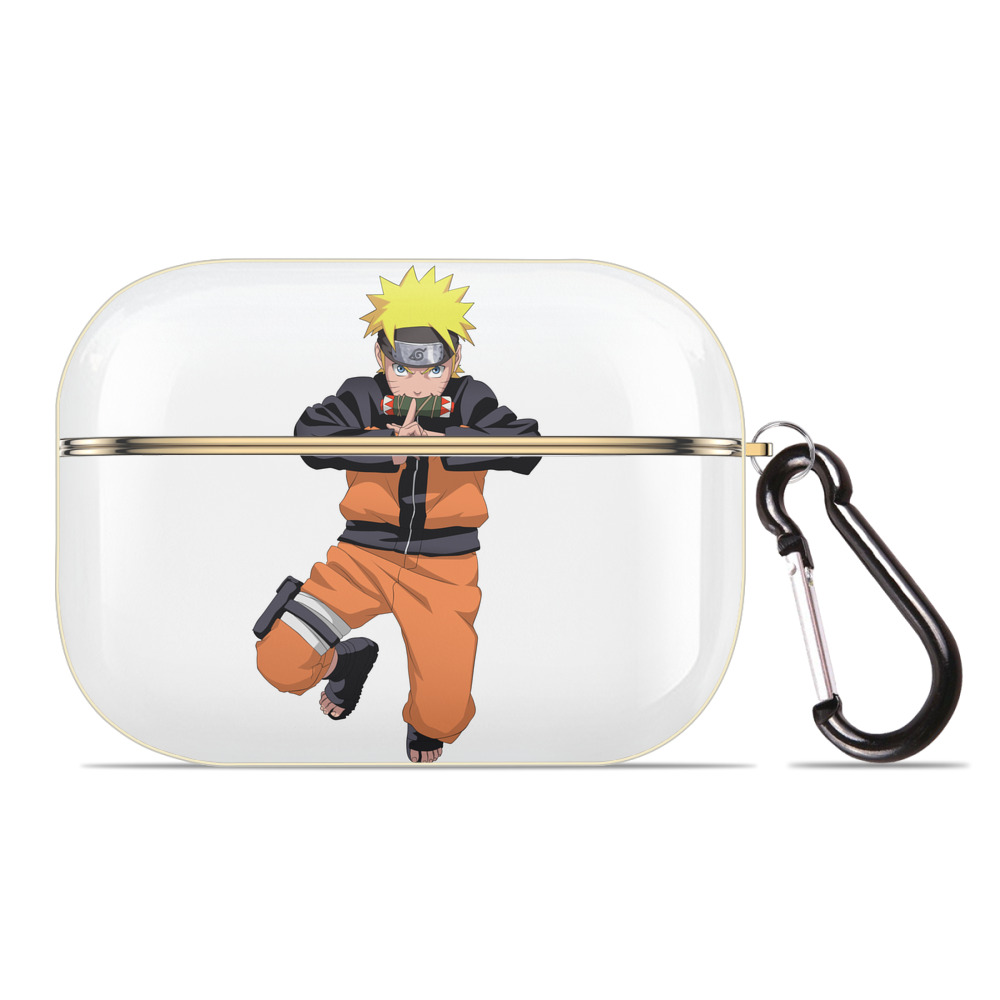 （画像用） NARUTO -ナルト- うずまき ナルト Uzumaki Naruto 【AirPods Pro用】ハードシェル保護ケース｜耐衝撃・防指紋・カラビナ付き商品仕様