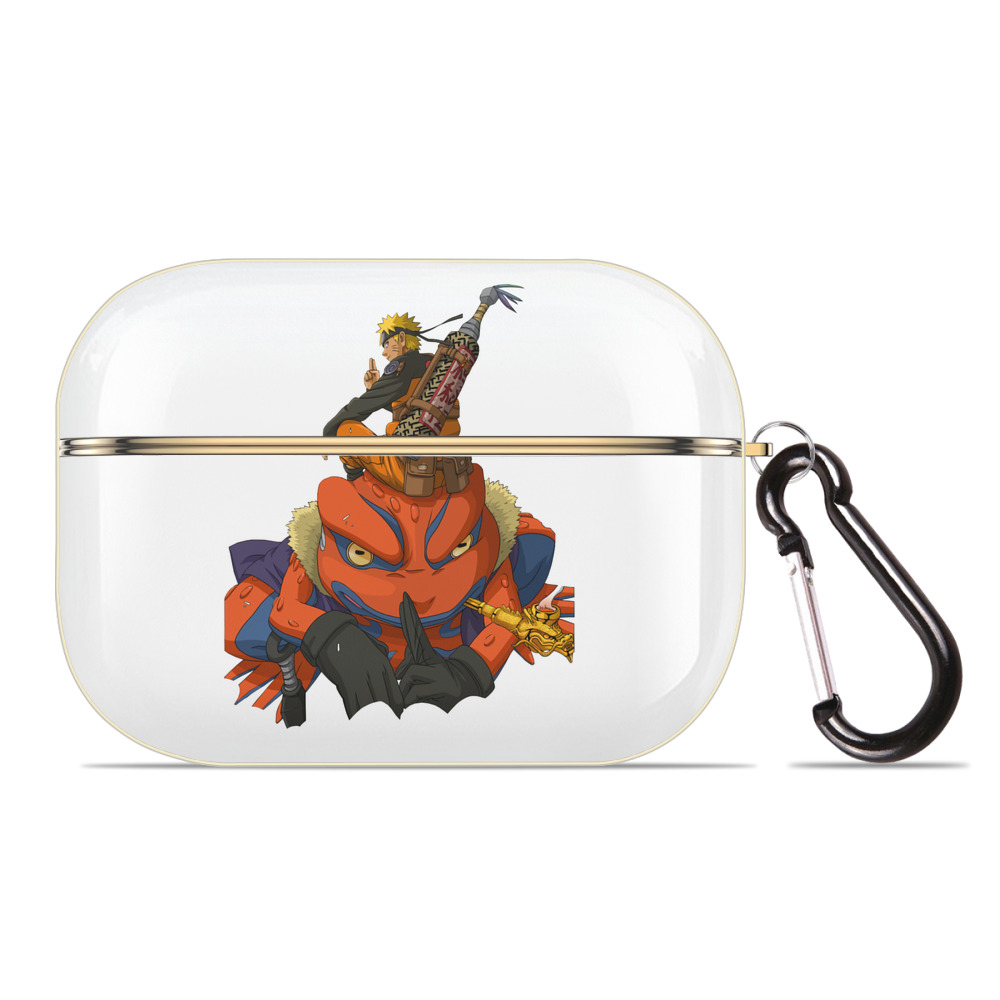 （画像用） NARUTO -ナルト- うずまき ナルト Uzumaki Naruto 【AirPods Pro用】ハードシェル保護ケース｜耐衝撃・防指紋・カラビナ付き商品仕様