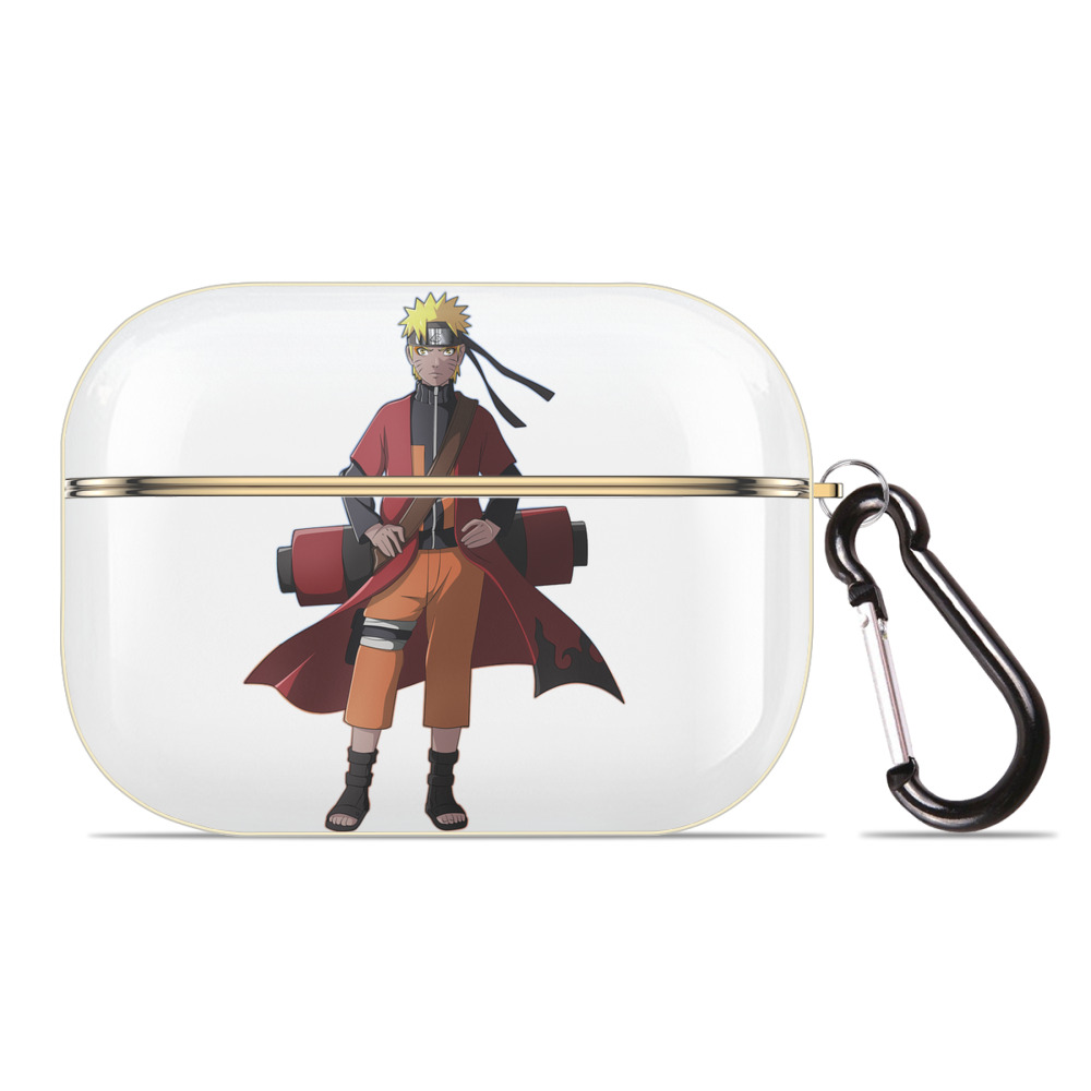 （画像用） NARUTO -ナルト- うずまき ナルト Uzumaki Naruto 【AirPods Pro用】ハードシェル保護ケース｜耐衝撃・防指紋・カラビナ付き商品仕様