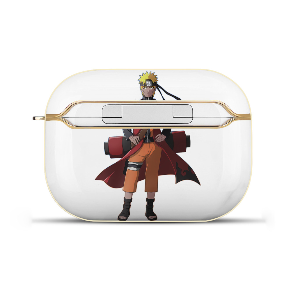 （画像用） NARUTO -ナルト- うずまき ナルト Uzumaki Naruto 【AirPods Pro用】ハードシェル保護ケース｜耐衝撃・防指紋・カラビナ付き商品仕様