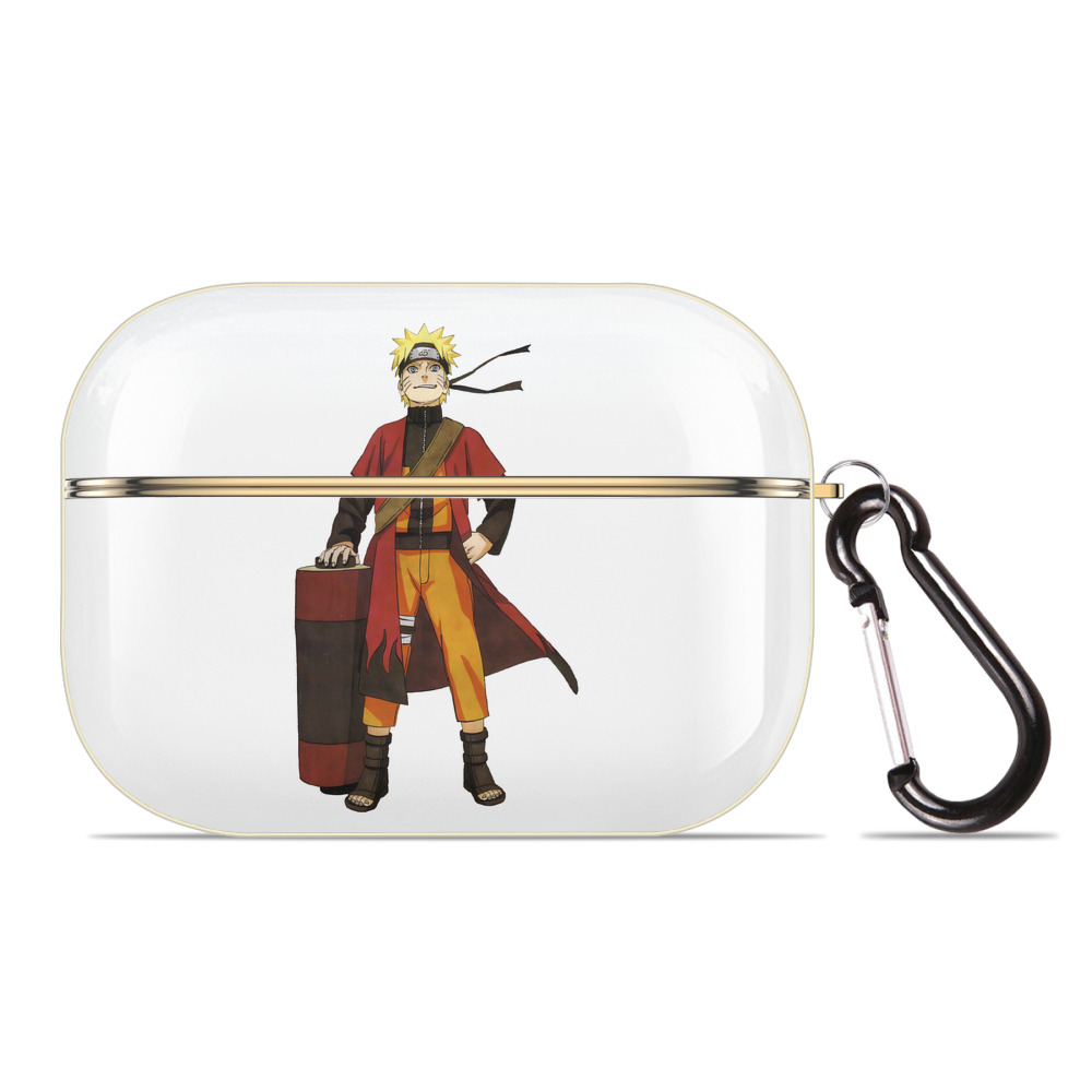 （画像用） NARUTO -ナルト- うずまき ナルト Uzumaki Naruto 【AirPods Pro用】ハードシェル保護ケース｜耐衝撃・防指紋・カラビナ付き商品仕様